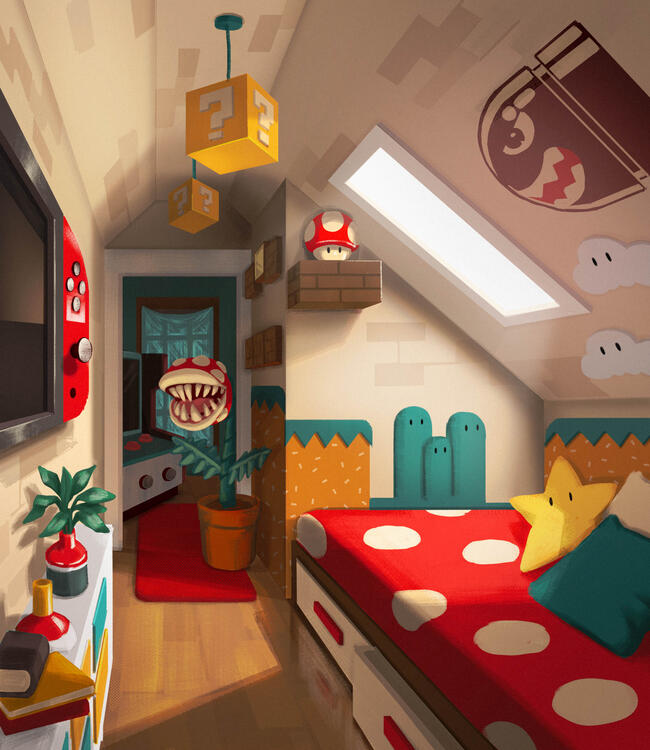 A Mario room